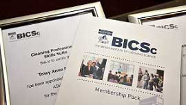Certificates photo of BICSc
