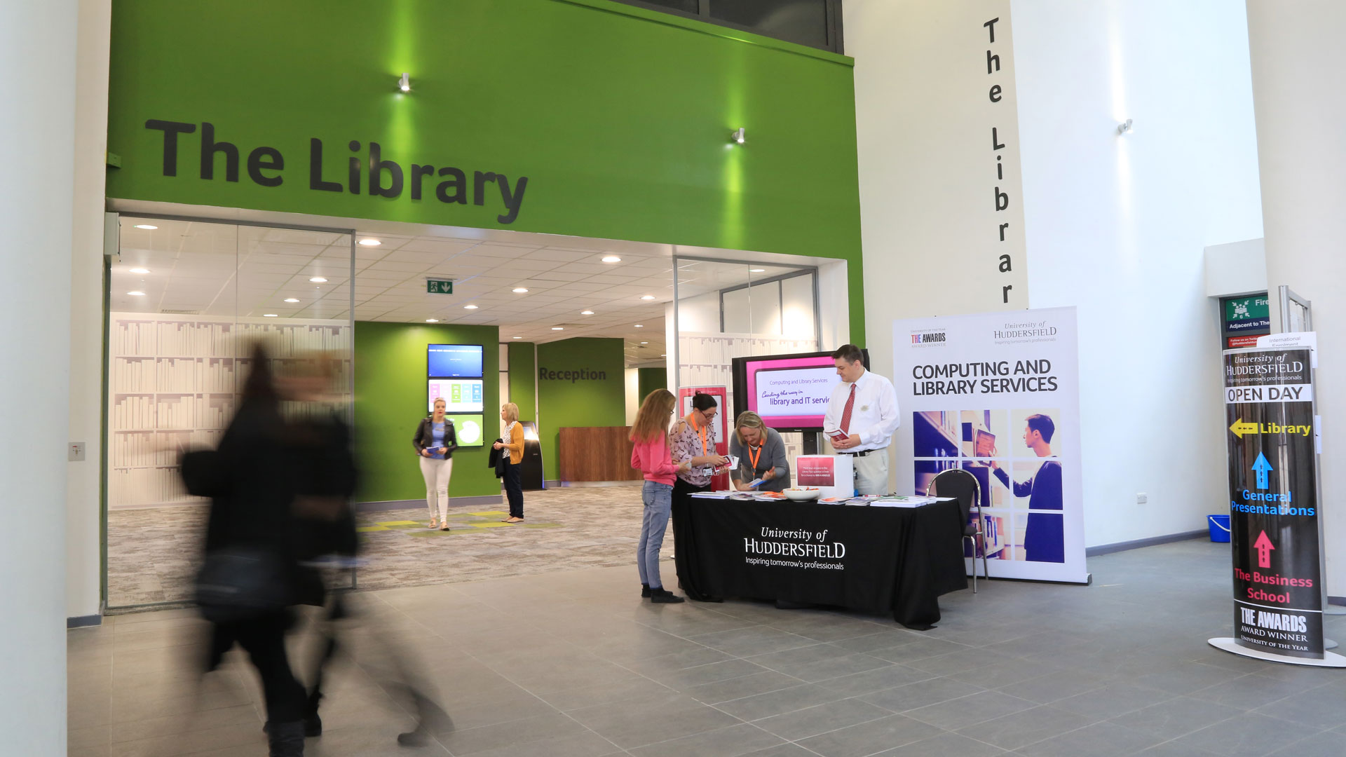 Computing and Library Services Open Day outside The Library