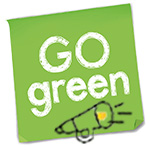 Go green logo of Speak up and challenge