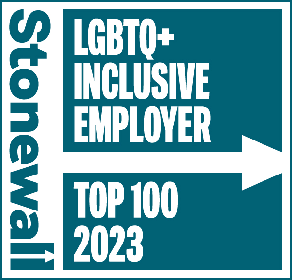 Stonewall LGBTQ+ Inclusive Employer Top 100 2023