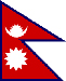 Nepal flag in a smaller size